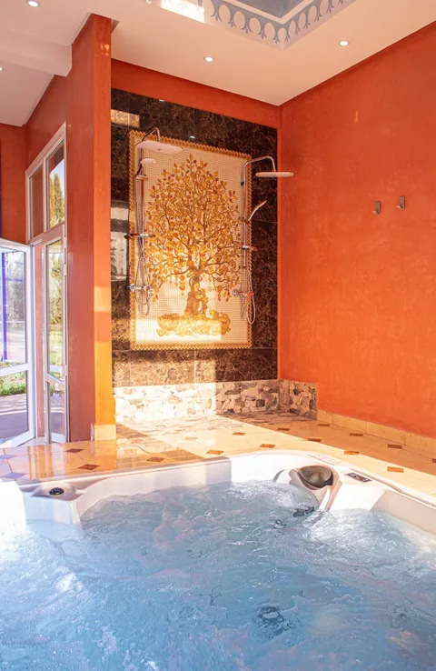 The hammam's inner washing chamber